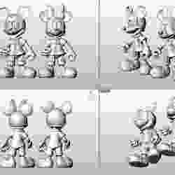 Mickey mouse gold pendent