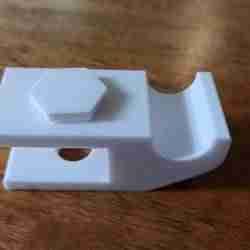 Curtain brackets for IKEA wardrobes