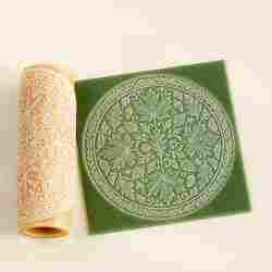 Autumn Mandala Texture Roller STL File – Engraved Clay Tool for Pottery & Ceramics
