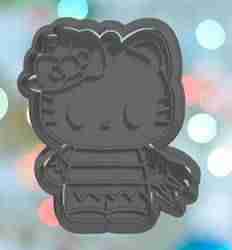 Halloween Killer Kitty Freddy Cookie Cutter