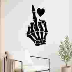 Skeleton Hand Love - Wall Art Multicolor