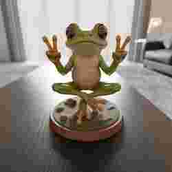 frog peace and love
