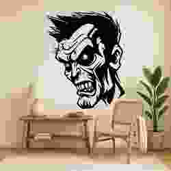 Halloween Zombie Head - Wall Art Multicolor