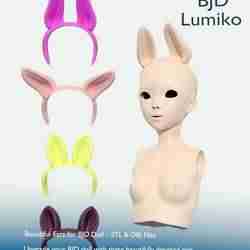 BJD Anime Doll Ears - STL/OBJ 3D Printable, anime Ball-Jointed Doll Ears, 3D Printable Ears for Anime BJD Doll, Custom doll parts, accessories