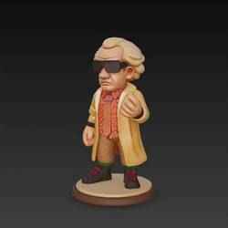 Dr. Emmet Brown - 3D figure Infinity/Disney style (100 mm)
