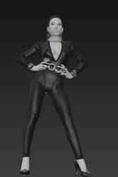 Doll figurine, girl, beautiful girl, doll, female doll, doll in dress, shoes and with long hair.