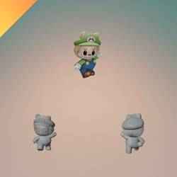 Mario Luigi Labubu Plushie-Style Toy – 3D Printable Fan Art Figure  STL and GLB Format