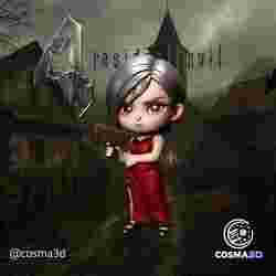 Ada Wong Residual Evil 4 STL (Funko Pop / Chibi Style) - 3D Printable Miniature