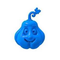 Pumpkin Character STL / Halloween Pumpkin 3D Model / Cute Pumpkin Figurine / Pumpkin Toy STL / Printable Pumpkin Decoration / Cartoon Pumpkin STL / Pumpkin