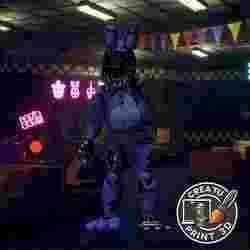 Withered Bonnie FNAF 3D Printable Model / Bonnie Deteriorado FNAF Modelo 3D Imprimible