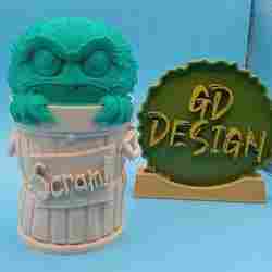 Sesame Street Oscar the Grouch Trash can stash Box Weed, Jewelry And Coins