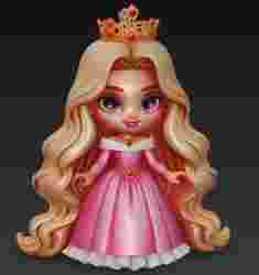 Princess Aurora sleeping beauty Baby, Disney, Disney princesses. Figurine, girl, beautiful girl, female doll, doll head, face, human face, anime, hairstyle, decoration, bust, chain