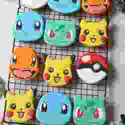 Set of 5 STL cutters with Pokémon theme