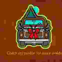 🎄🚗 Christmas Truck Freshie, Resin & Candle Mold 🚗🎄