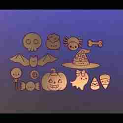 Cute Halloween Decoration Set | Keychains & Charms (STL 3D Models)
