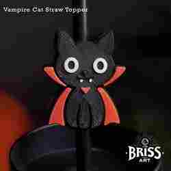 Halloween Vampire Cat Straw Straw Topper | STL for 3D Printing