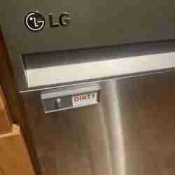Dirty clean dishwasher magnet