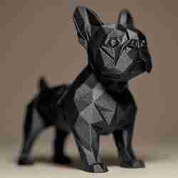 Geometric FRENCH BULLDOG Figurine