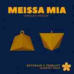 01. Triakis Tetrahedron - Charm of Symmetry – 3D Print File for Catalan Keychain & Pendant - Catalan Solids Keychain - Archimedean solids Pendant - Sacred Geometry Fashion Statement - Polyhedra Math Art