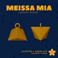 01. Triakis Tetrahedron - Faceted Elegance – 3D Print File for Catalan Earrings & Necklace - Catalan Solids Earring - Geometric Earring - Sacred Geometry Necklace Fashion Statement - Archimedean solids