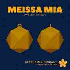 03. Tetrakis Hexahedron - Charm of Symmetry – 3D Print File for Catalan Keychain & Pendant - Catalan Solids Keychain - Archimedean solids Pendant - Sacred Geometry Fashion Statement - Polyhedra Math Art