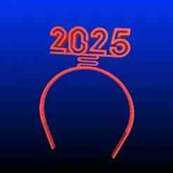 2025 New Years Springy Headband - Outline Style