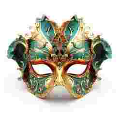 2185 Venetian Carnival Mask Color 3D Model, magic, dragon, serpent, mask, gnome, gorgon, venetian carnival, wild, fox, monster, cat, fair, witch, werewolf, horror, beast, snake, troll, skeleton dance