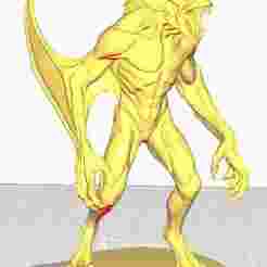 3D model of a Vampire on a base