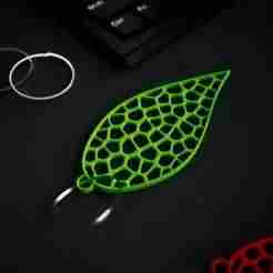 3D Printable Abstract Leaf Key Organizer | Keychain