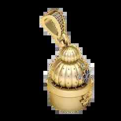 3D Printable Cactus in a Pot Pendant