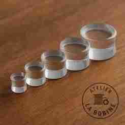 3D Printable Concave Ear Plugs - Sizes 11mm to 20mm - STL Files