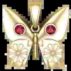 3D Printable Elegant Butterfly Pendant