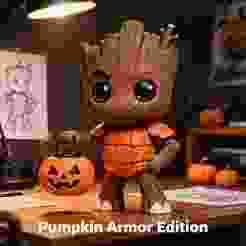 3D Printable Groot Pumpkin Armor Figure
