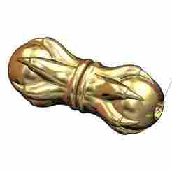 6 carved claw bead bracelet charm and pendant 3D print model