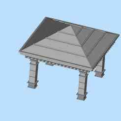 90 Outdoor Viewing Pavilion Garden Sunshine Pavilion Outdoor Landscape Pavilion Miniature Scene Model