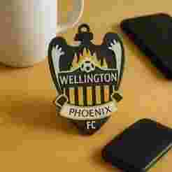 A-League wellington phoenix fc keychain badge color printable and renderable