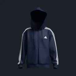 Adidas Essentials Fleece 3-Stripe Full Zip Hoodie  | Marvelous / Clo3d / obj / fbx