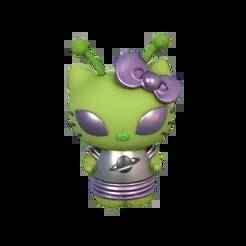 👽 Alien Kitty Funko 3D - Hello Kitty alien version | Fanart Sanrio & Halloween