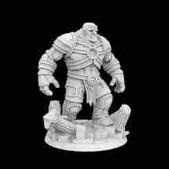 Ancient Golem Guardian 3D Printable Miniature