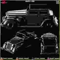 Antique Agent Car - 3D ASSET - Game Ready - 3D Art