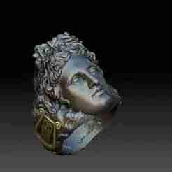 Apollo Ring with Lyre