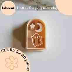 Arch Spooky Ghost polymer clay cutter
