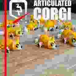 🐾 Articulated Corgi — A Dog for Your Desk