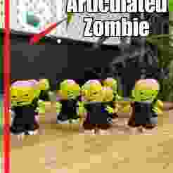 🧟 Articulated Zombie – Print-in-Place Undead 🧟 Members Exclusive