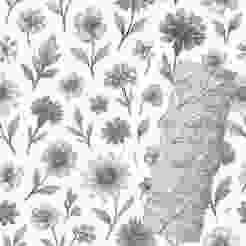 Assorted Wildflowers | Organic Embossed Pattern Roller for Clay | Mixed Flower 3D Print Design