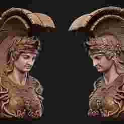 Athena Bust sculpture