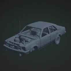 Auto Shipwreck in STL - Marine Ornament for Aquarium and 3D Printing