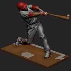 Baseball Player statue