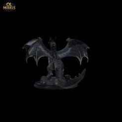 Black Dragon Figure 3D Model
