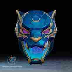 Black Panther Rivals Helmet 3D Printer STL File